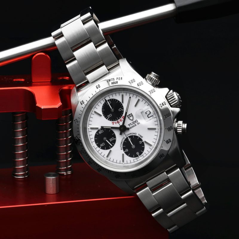 1997 Tudor Prince Date Tiger ref. 79280 Quadrante Panda Bianco "Porcellana" Scatola e Garanzia - immagine 5