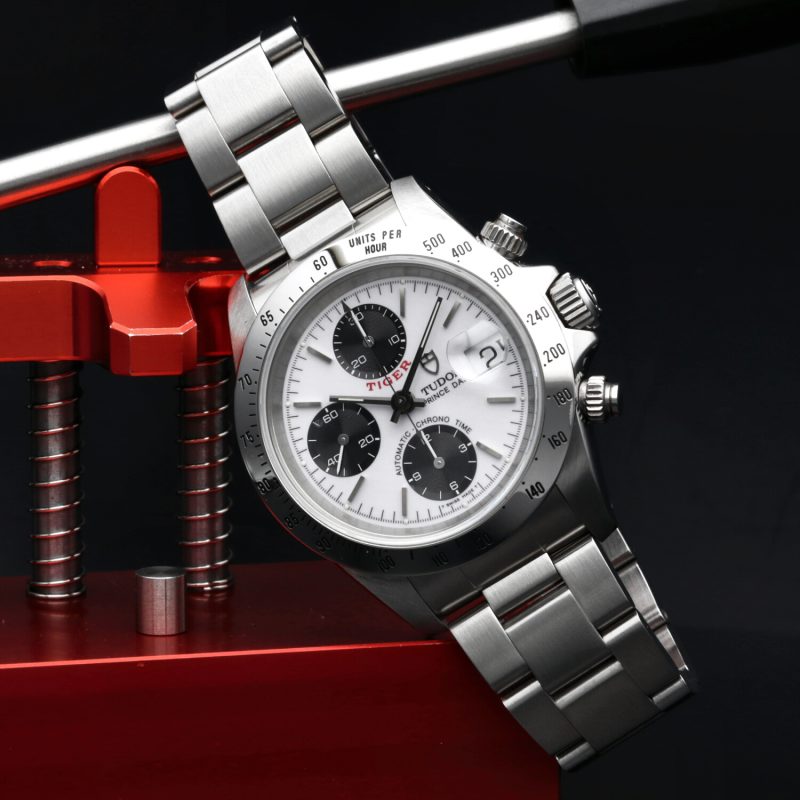 1997 Tudor Prince Date Tiger ref. 79280 Quadrante Panda Bianco "Porcellana" Scatola e Garanzia - immagine 13