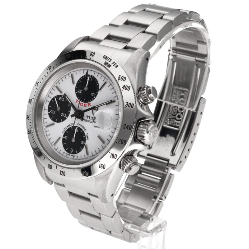 1997 Tudor Prince Date Tiger ref. 79280 Quadrante Panda Bianco "Porcellana" Scatola e Garanzia - immagine 2