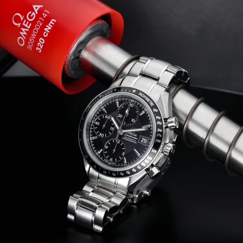 2008 Omega Speedmaster Data 32105000 con Scatola e Garanzia - Revisionato Presso Centro Assistenza Certificato Omega - immagine 4