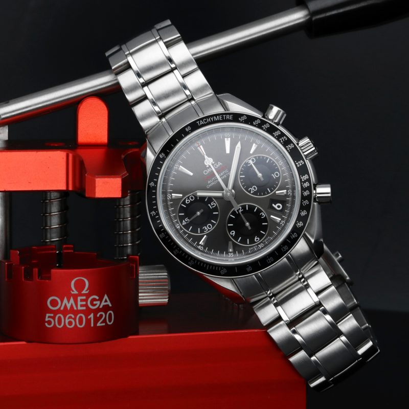 2016 Omega Speedmaster Data 32330404006001 Quadrante Grigio con Scatola e Garanzia Originale - immagine 4