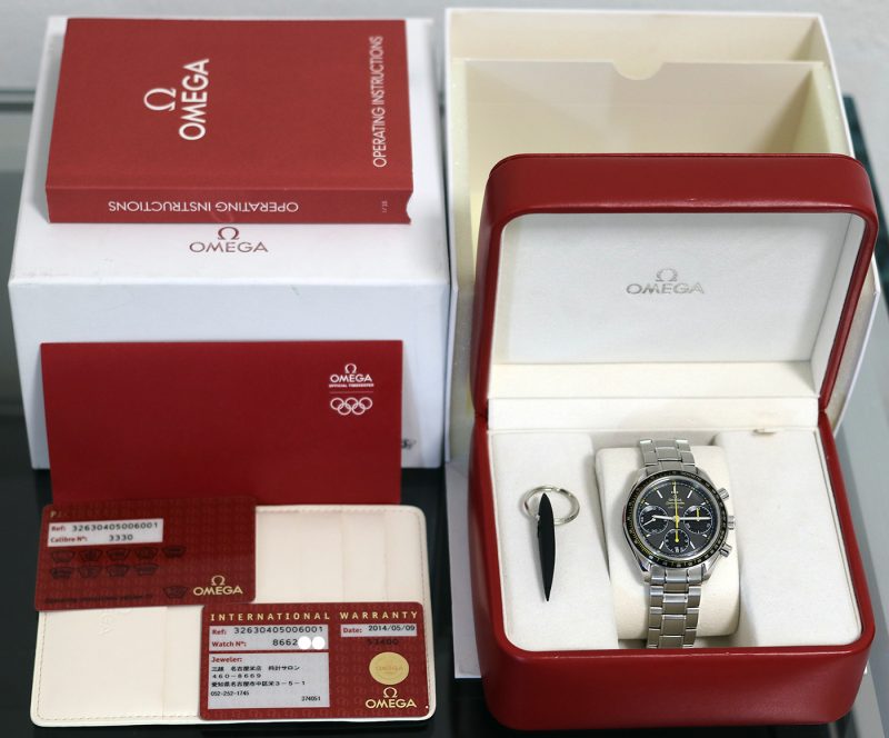 2014 Omega Speedmaster Racing Co-Axial Chronograph 32630405006001 with Box &Cards New Untouched NOS Condition - Image 15