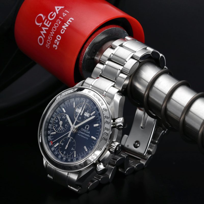 2007 Omega Speedmaster Day Date 39 ref. 35238000 con Scatola e Garanzia Originale Revisionato Presso Centro Assistenza Certificato Omega - immagine 10