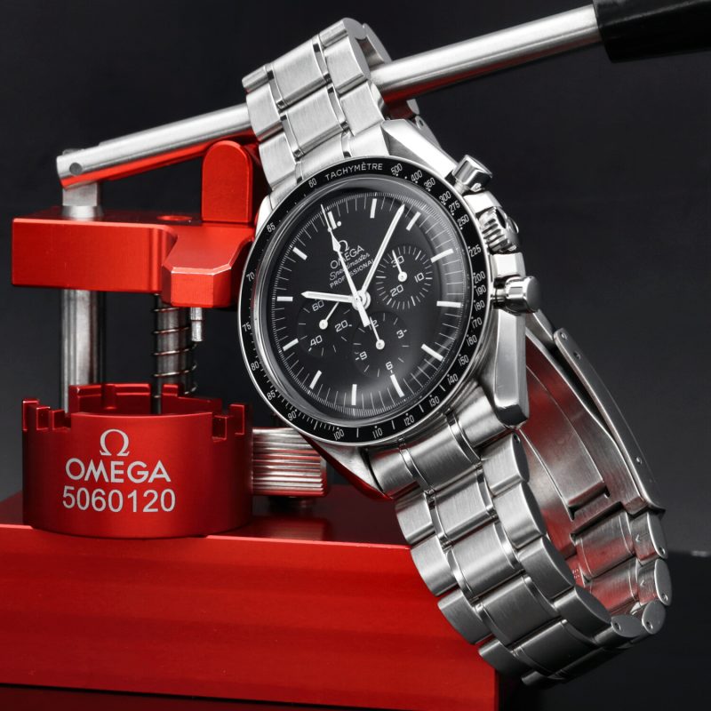 2000 Omega Speedmaster Professional Moonwatch 35705000 Revisionato Presso Centro Assistenza Certificato Omega - immagine 10