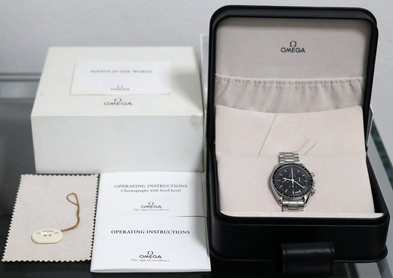 2000 Omega Speedmaster Professional Moonwatch 35705000 Revisionato Presso Centro Assistenza Certificato Omega - immagine 16