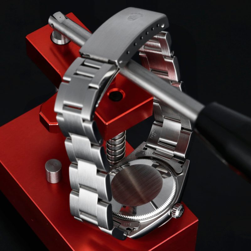 2001 Rolex Midsize Oyster Perpetual 77080 Quadrante "Explorer" 3/6/9 Nero con Scatola Originale - immagine 9