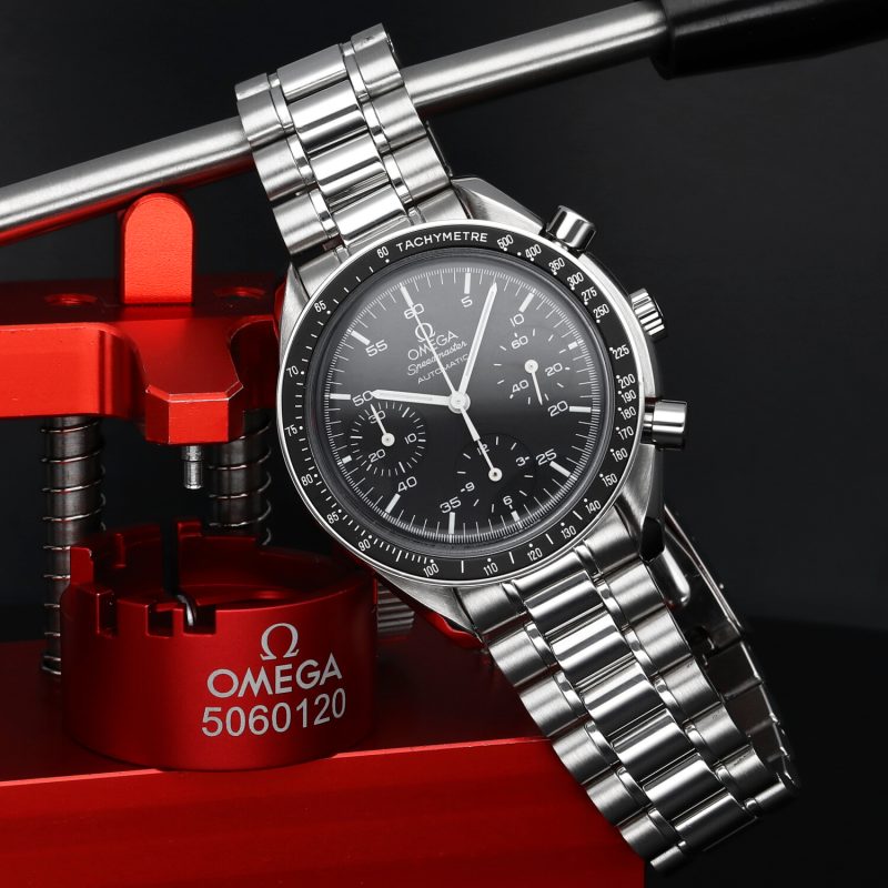ca. 1999 Omega Speedmaster Automatic 35105000 with Box & Card - Omega Serviced - Image 5
