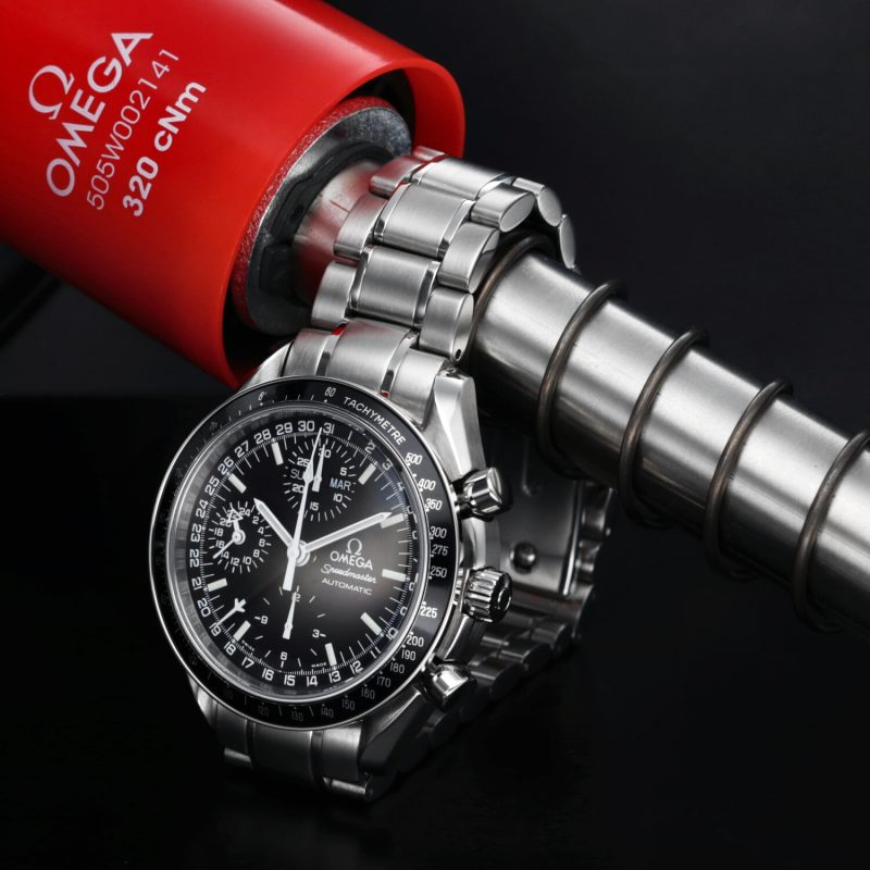 1999 Omega Speedmaster Day Date 35205000 with Card - Serviced by Official Omega Certificate Service Center - Image 4