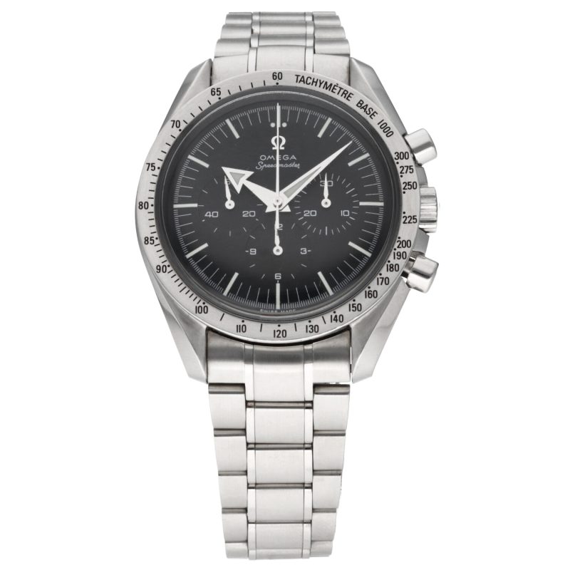 1998 ca. Omega Speedmaster Replica 57 Broad Arrow ref. 35945000 con Scatola e Garanzia Originale - immagine 3
