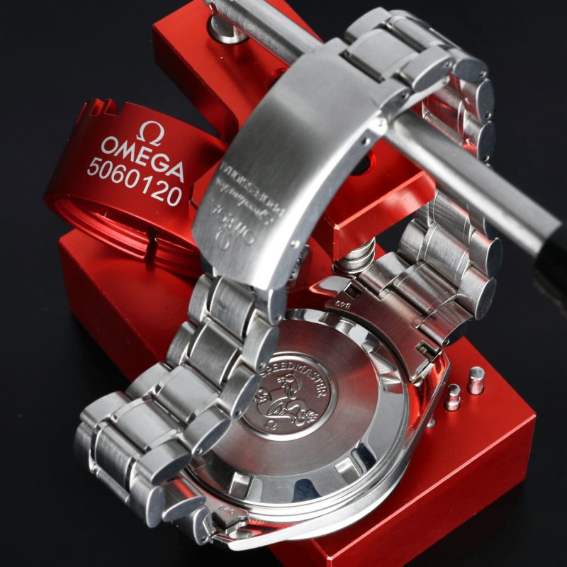 1998 ca. Omega Speedmaster Replica 57 Broad Arrow ref. 35945000 con Scatola e Garanzia Originale - immagine 10