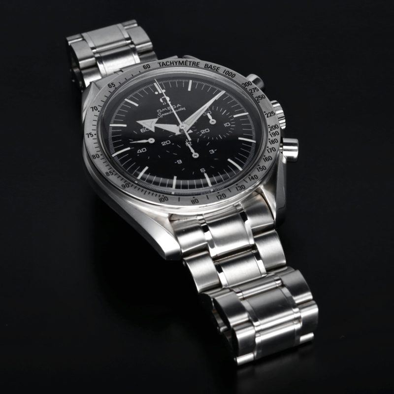 1998 ca. Omega Speedmaster Replica 57 Broad Arrow ref. 35945000 con Scatola e Garanzia Originale - immagine 11
