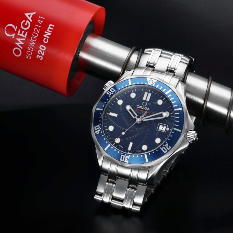ca. 2006 Omega Seamaster Diver 300M ref. 22268000 James Bond 007 Casino Royale con Scatola e Garanzia - Revisionato Omega - immagine 3