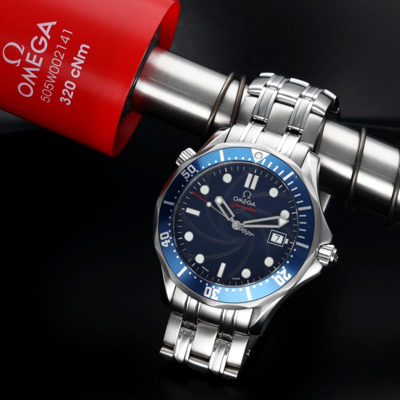 ca. 2006 Omega Seamaster Diver 300M ref. 22268000 James Bond 007 Casino Royale con Scatola e Garanzia - Revisionato Omega - immagine 10