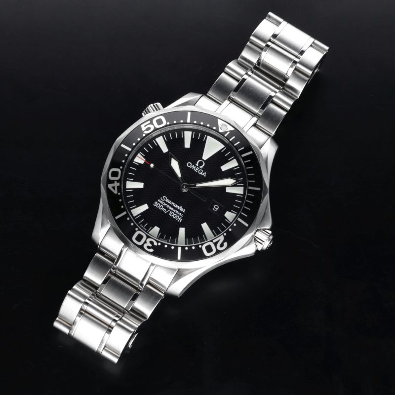 2007 Omega Seamaster Professional 300M 22645000 Quartz 41mm Black Wave Dial with Original Omega Box and Warranty - Image 12