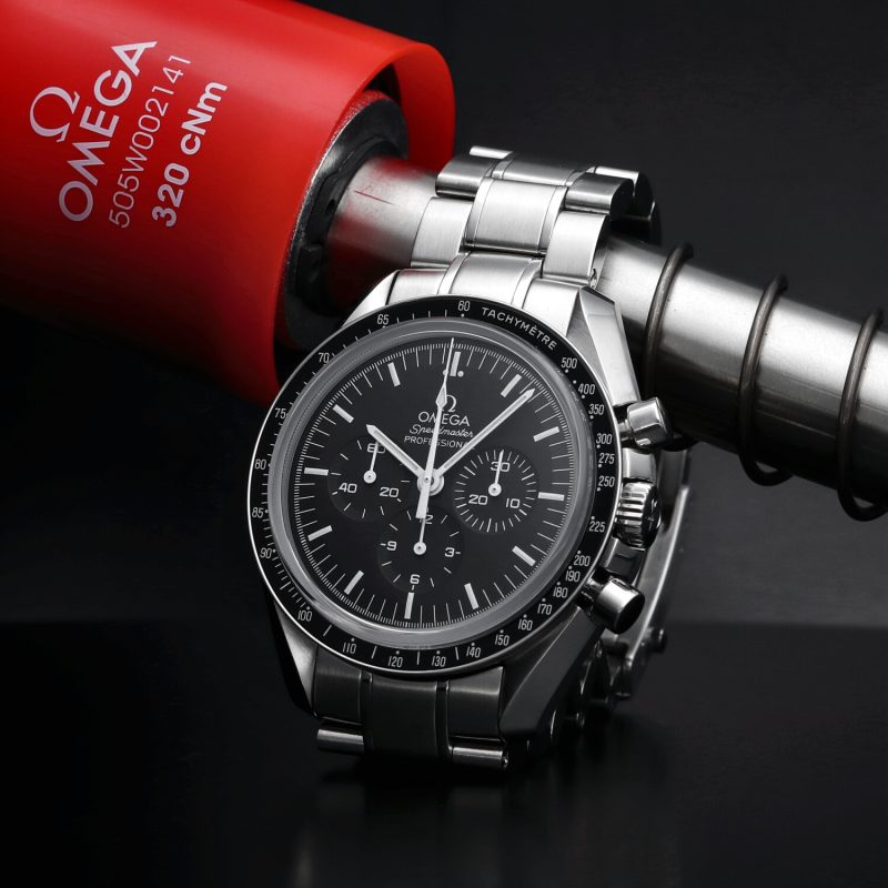 2015 Omega Speedmaster professional Moonwatch "Big Box" ref. 31130423001006 Vetro Zaffiro - Scatola e Garanzia - Revisionato Omega - immagine 4
