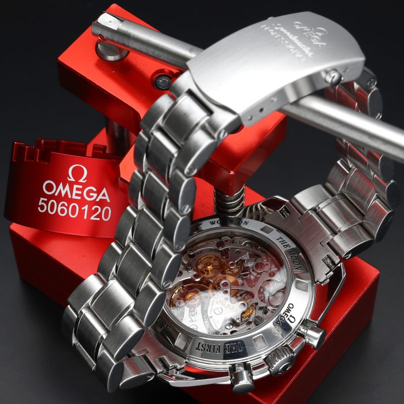 2015 Omega Speedmaster professional Moonwatch "Big Box" ref. 31130423001006 Vetro Zaffiro - Scatola e Garanzia - Revisionato Omega - immagine 8