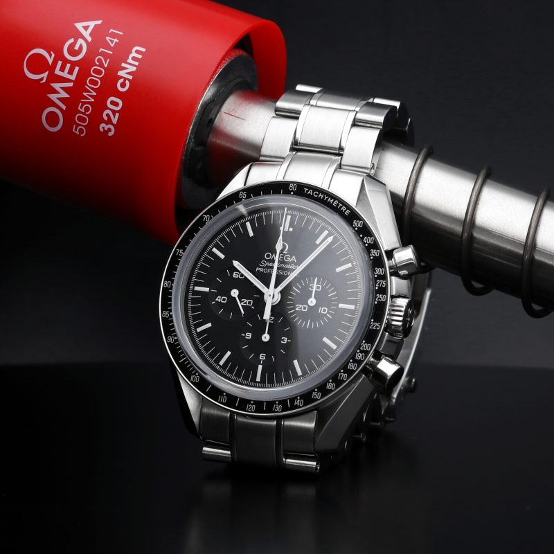 2015 Omega Speedmaster professional Moonwatch "Big Box" ref. 31130423001006 Vetro Zaffiro - Scatola e Garanzia - Revisionato Omega - immagine 10