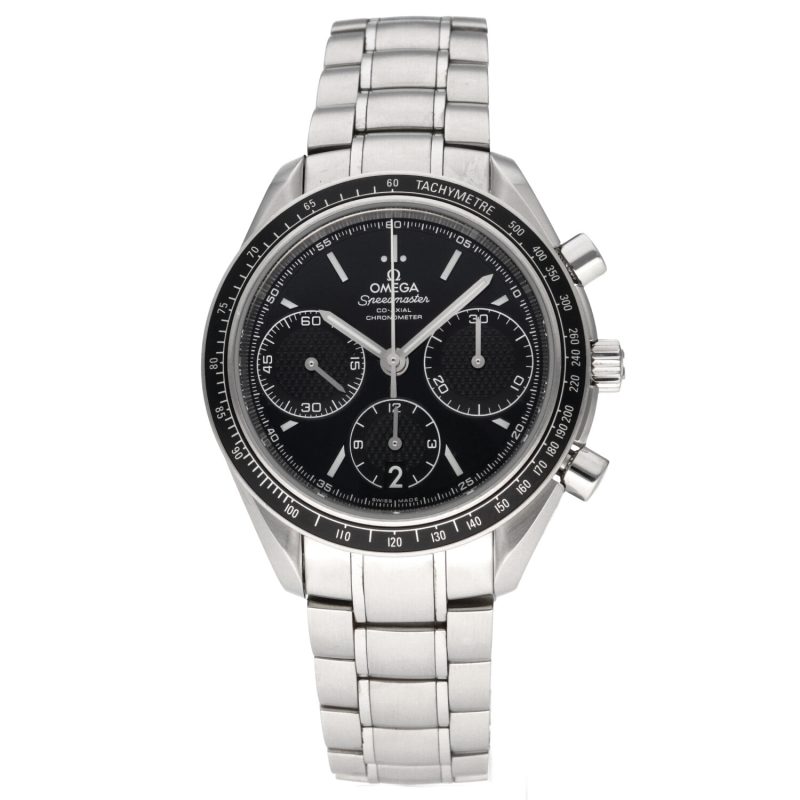 2016 ca. Omega Speedmaster Racing Co-Axial 40mm 32630405001001 con Scatola e Garanzia Originale - immagine 3
