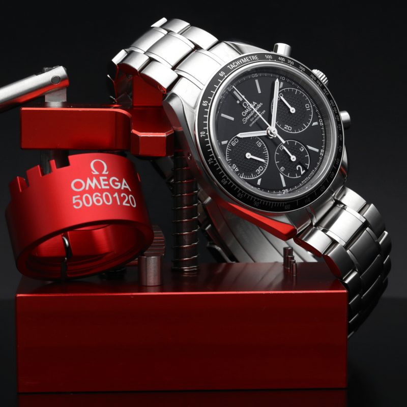 2016 ca. Omega Speedmaster Racing Co-Axial 40mm 32630405001001 con Scatola e Garanzia Originale - immagine 5