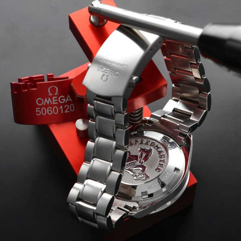 2016 ca. Omega Speedmaster Racing Co-Axial 40mm 32630405001001 con Scatola e Garanzia Originale - immagine 9