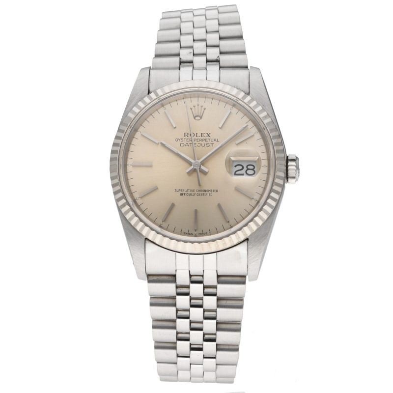1989 Rolex Datejust 36 ref. 16234 Silver/Champagne Dial - with Box and Papers - Serviced - Image 3