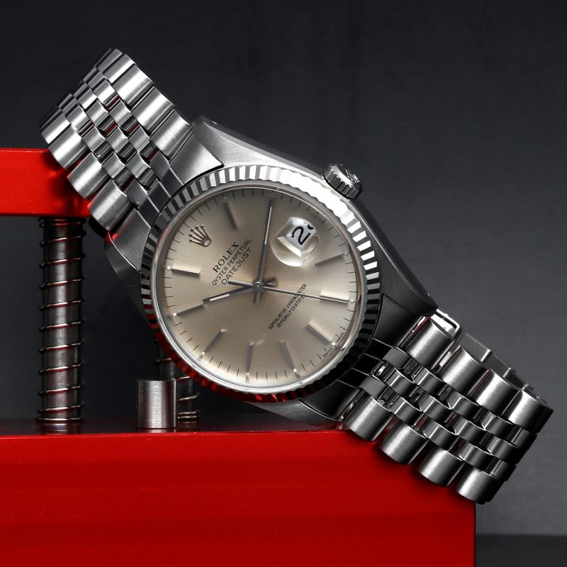 1989 Rolex Datejust 36 ref. 16234 Silver/Champagne Dial - with Box and Papers - Serviced - Image 4