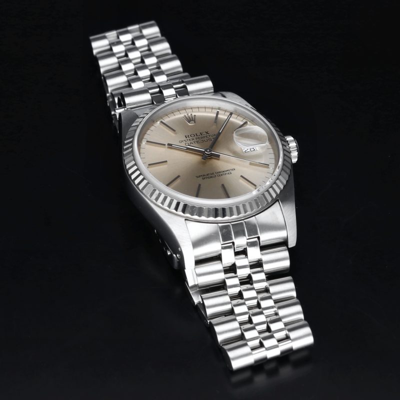 1989 Rolex Datejust 36 ref. 16234 Silver/Champagne Dial - with Box and Papers - Serviced - Image 11