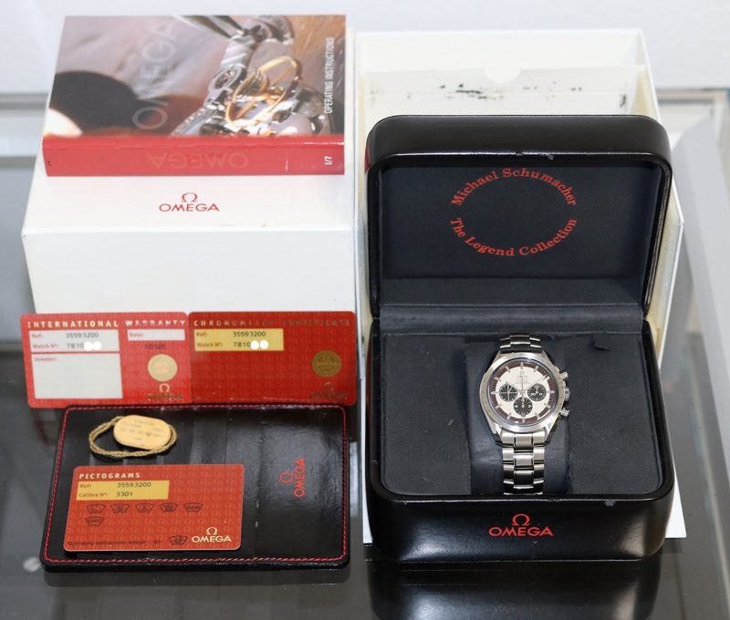 ca. 2006 Omega Speedmaster 35593200 Michael Schumacher "Legend" with Box & Card - Omega Serviced - Image 15