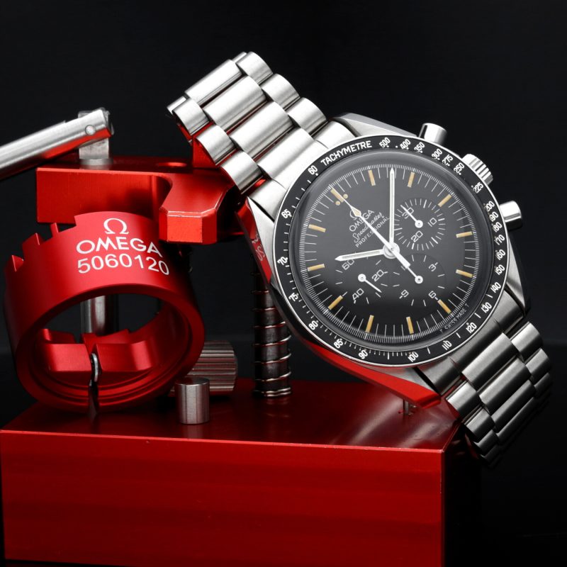1988 Omega Speedmaster Professional Moonwatch 145.022 Quadrante "S" e "R" Lunga - Revisionato - immagine 5