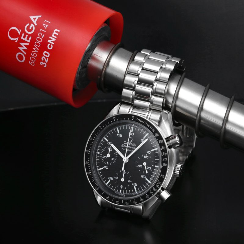 1998 ca. Omega Speedmaster Automatico Reduced ref. 35105000 - Revisionato Omega - immagine 4