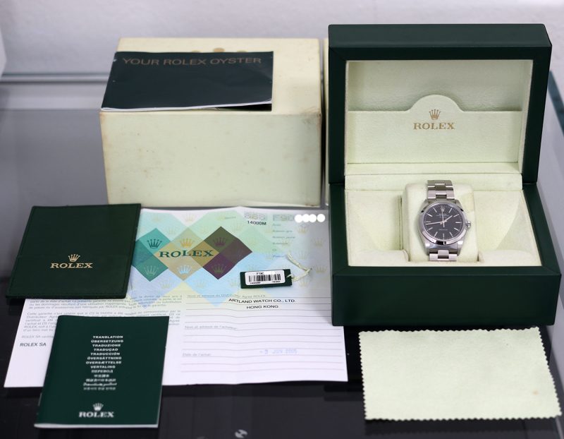 2005 Rolex Air-King ref. 14000M con Scatola e Garanzia Originale - Revisionato - immagine 16