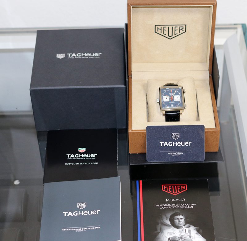 2020 TAG Heuer Monaco Steve McQueen ref. CAW211P.FC6356 con Scatola e Garanzia - immagine 14