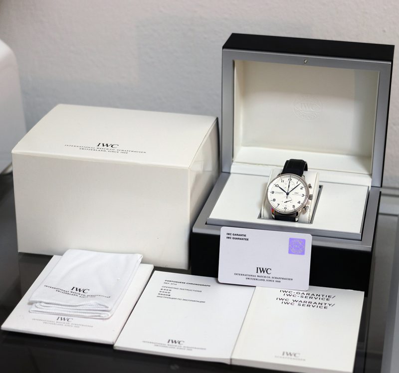 2013 IWC Portoghese Chronograph ref. IW371446 con Scatola e Garanzia Originale - immagine 14