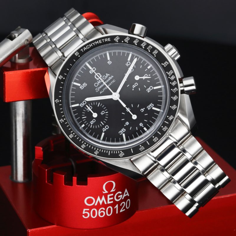 1998 ca. Omega Speedmaster Automatico Reduced ref. 35105000 Revisionato Omega - immagine 4