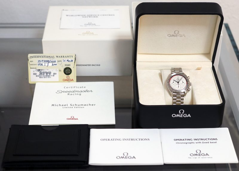 2001 Omega Speedmaster Michael Schumacher Edizione Limitata ref. 35173000 con Scatola e Garanzia Originale - immagine 16