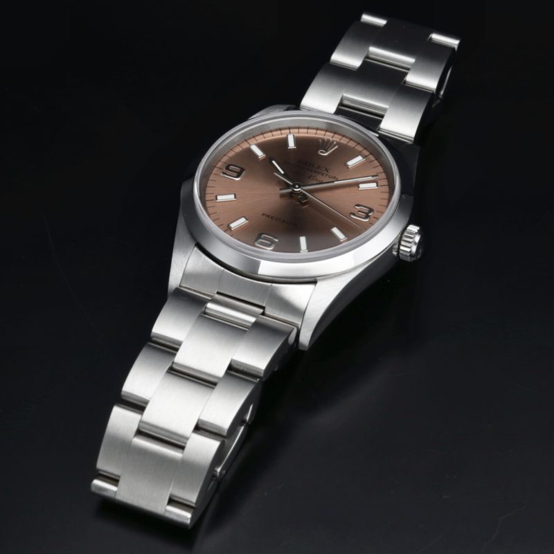 1996 Rolex ref. 14000 Air-King 34mm Salmon 3/6/9 Dial, Box & Papers - Image 12