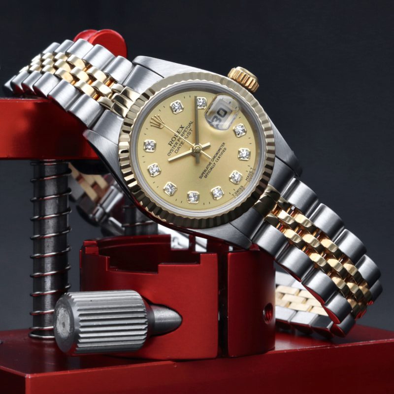 1995 Rolex Ladies Two Tone Datejust 26 ref. 79173 Diamond Dial with Box & Papers - Image 4