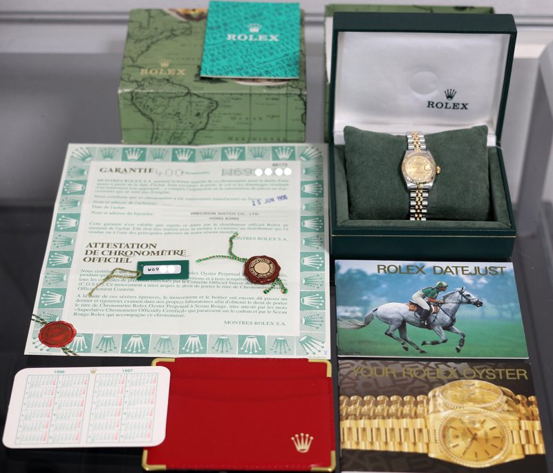 1995 Rolex Ladies Two Tone Datejust 26 ref. 79173 Diamond Dial with Box & Papers - Image 16