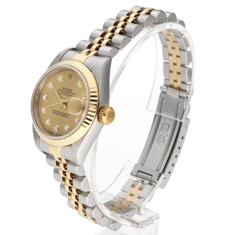 1995 Rolex Ladies Two Tone Datejust 26 ref. 79173 Diamond Dial with Box & Papers - Image 2