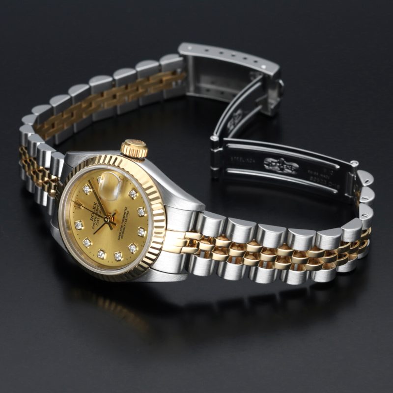 1995 Rolex Ladies Two Tone Datejust 26 ref. 79173 Diamond Dial with Box & Papers - Image 14