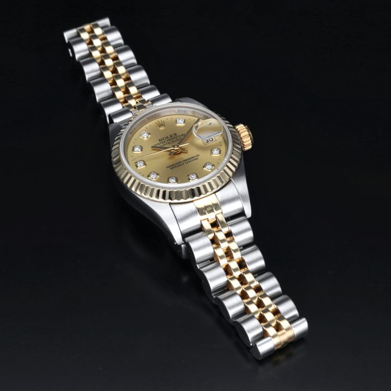 1995 Rolex Ladies Two Tone Datejust 26 ref. 79173 Diamond Dial with Box & Papers - Image 11