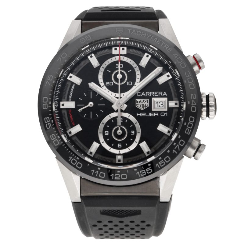 2017 TAG Heuer ref. CAR201Z.FT6046 Carrera HEUER 01 43mm Scatola e Garanzia - immagine 3