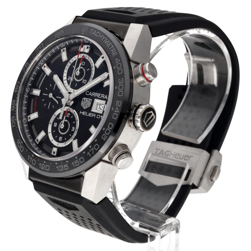 2017 TAG Heuer ref. CAR201Z.FT6046 Carrera HEUER 01 43mm Scatola e Garanzia - immagine 2