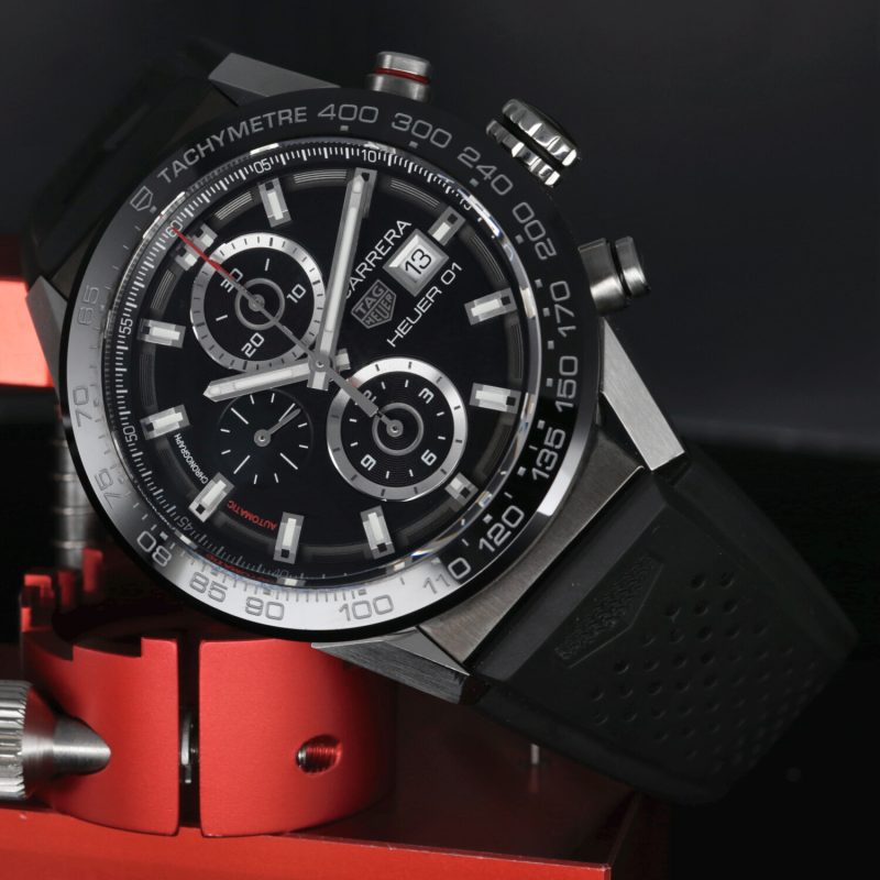 2017 TAG Heuer ref. CAR201Z.FT6046 Carrera HEUER 01 43mm Scatola e Garanzia - immagine 4
