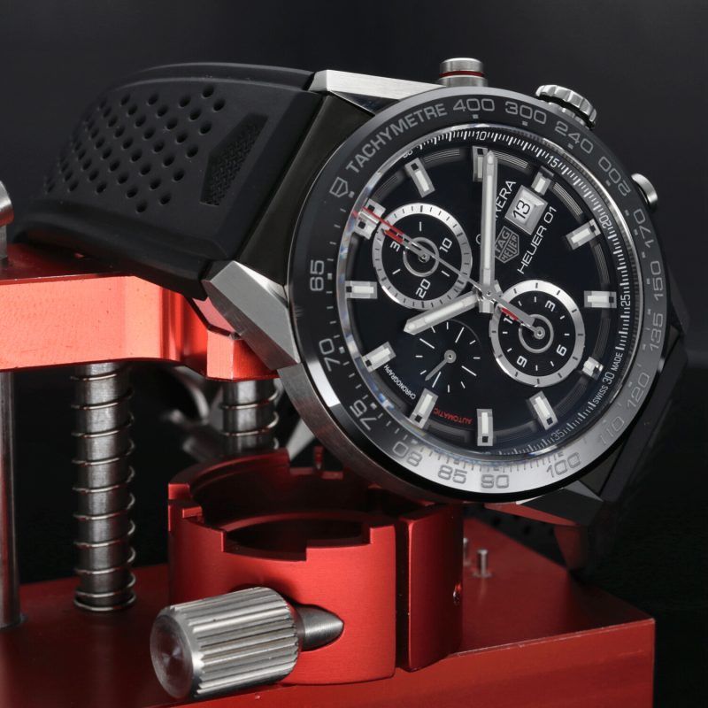 2017 TAG Heuer ref. CAR201Z.FT6046 Carrera HEUER 01 43mm Scatola e Garanzia - immagine 5
