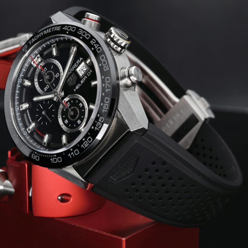 2017 TAG Heuer ref. CAR201Z.FT6046 Carrera HEUER 01 43mm Scatola e Garanzia - immagine 6