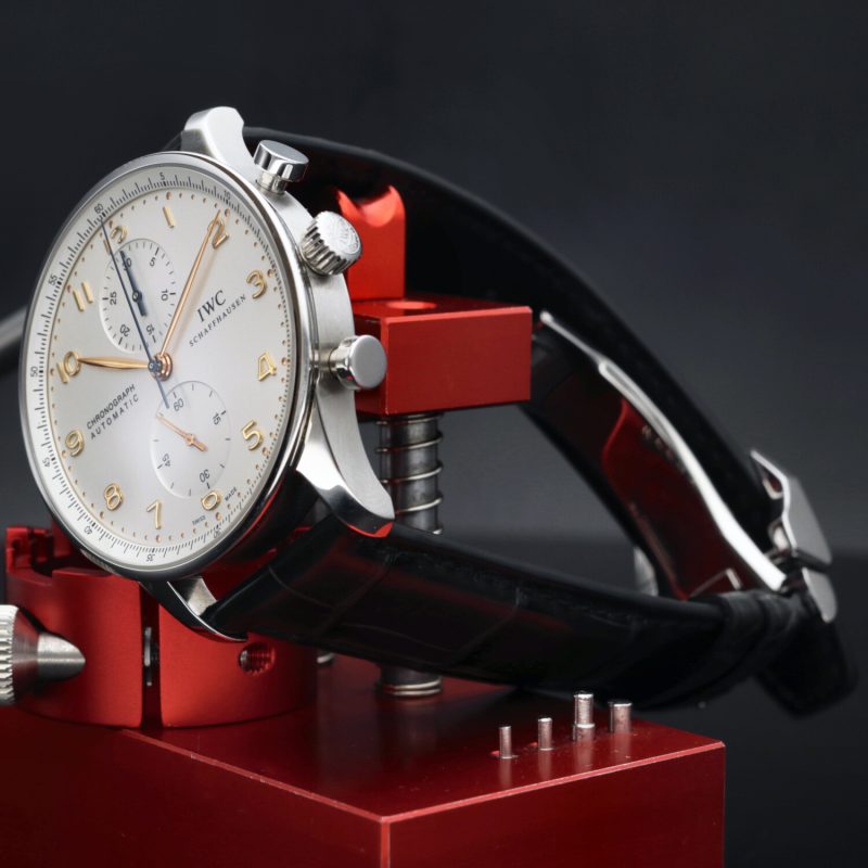 2014 IWC ref. IW371445 Portuguese Chronograph Automatic 40.9mm Box, Card, Booklets, Cloth, New IWC Strap - Image 6