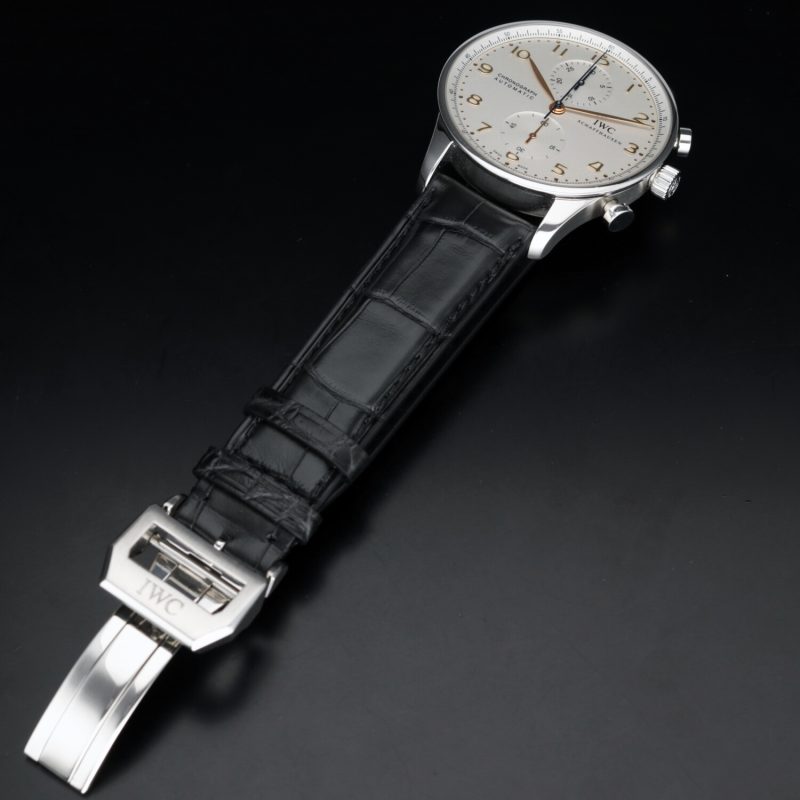 2014 IWC ref. IW371445 Portuguese Chronograph Automatic 40.9mm Box, Card, Booklets, Cloth, New IWC Strap - Image 13