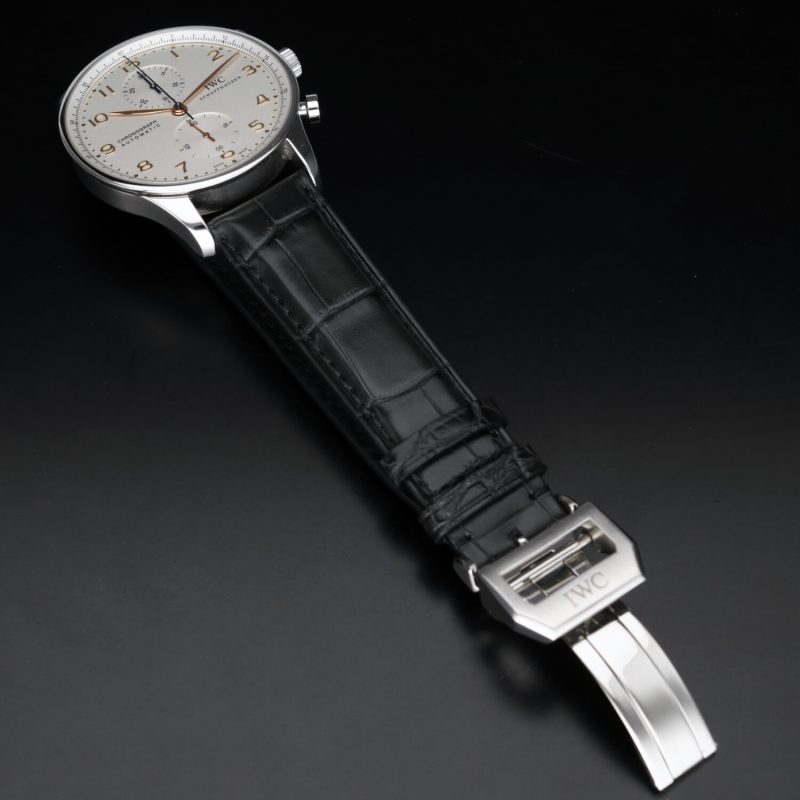 2014 IWC ref. IW371445 Portuguese Chronograph Automatic 40.9mm Box, Card, Booklets, Cloth, New IWC Strap - Image 12