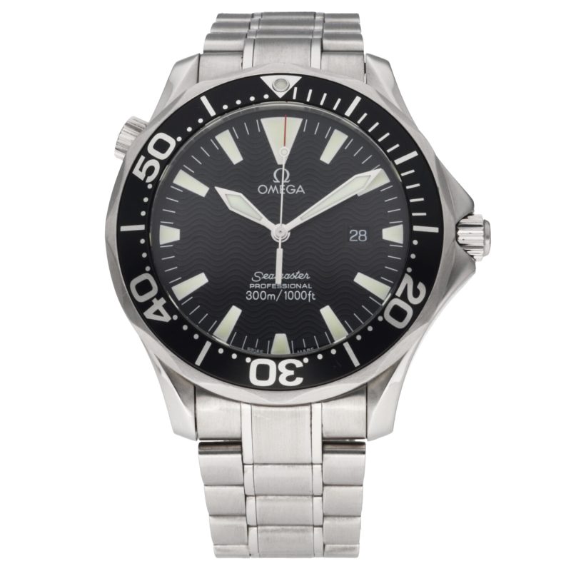 2005 ca. Omega ref. 22645000 Seamaster 300M Quarzo 41 mm Scatola e Garanzia Originale - immagine 3